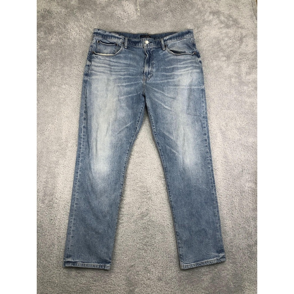 Lucky Brand 223 Straight Jeans Mens 38x31 (Tag 38x32) Blue Denim
